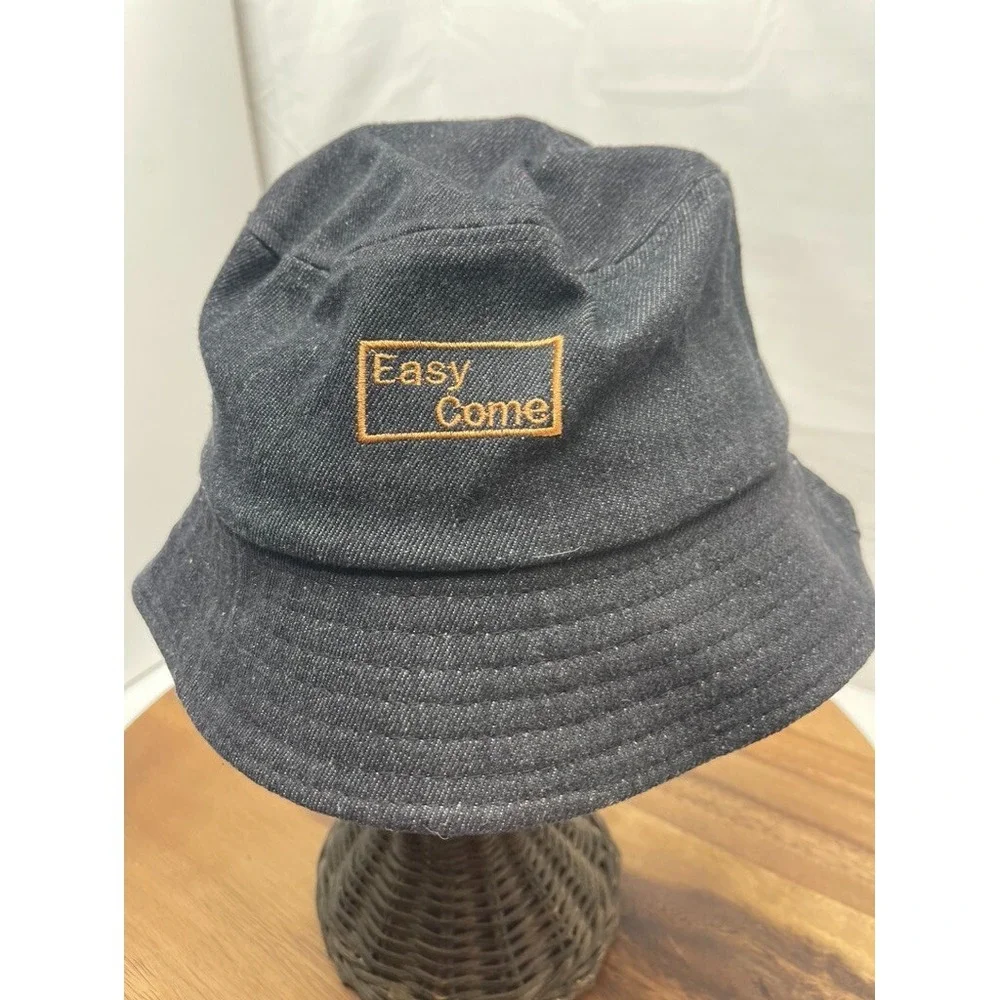 Bucket Hat Denim Easy Come Easy Go Boonie Visor Hunting Fishing Outdoor 6 3/4 54